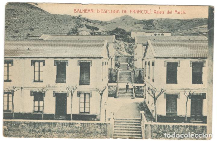 Cartoline: BALNEARI D'ESPLUGA DE FRANCOLI. XALETS DEL PARCH. fototipia thomas.