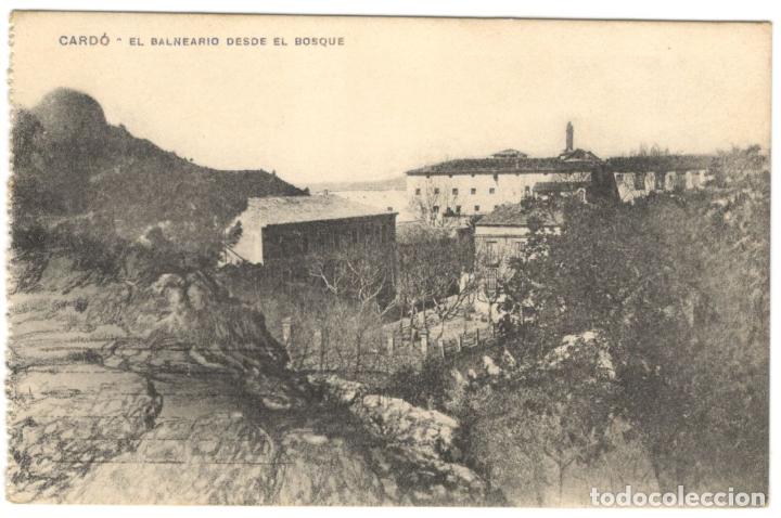Cartoline: CARD&Oacute;. EL BALNEARIO DESDE EL BOSQUE. circulada en 1927.