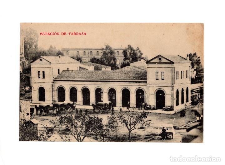 Postales: TARRASA.- ESTACI&Oacute;N DEL FERROCARRIL. - Foto 1