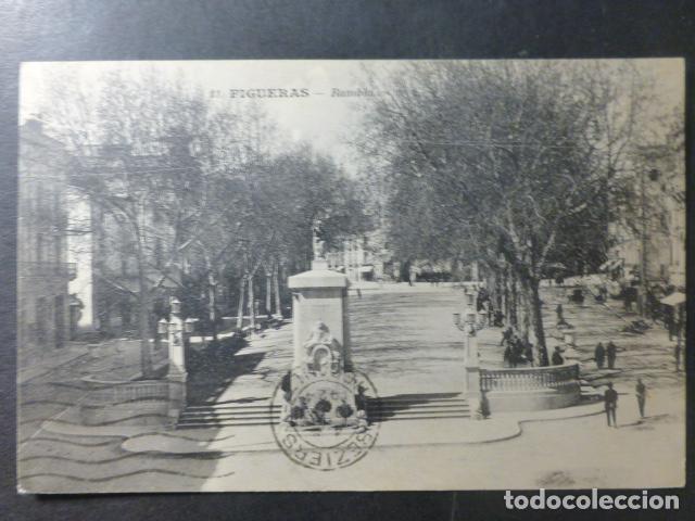 Postales: FIGUERAS GERONA RAMBLA - Foto 1