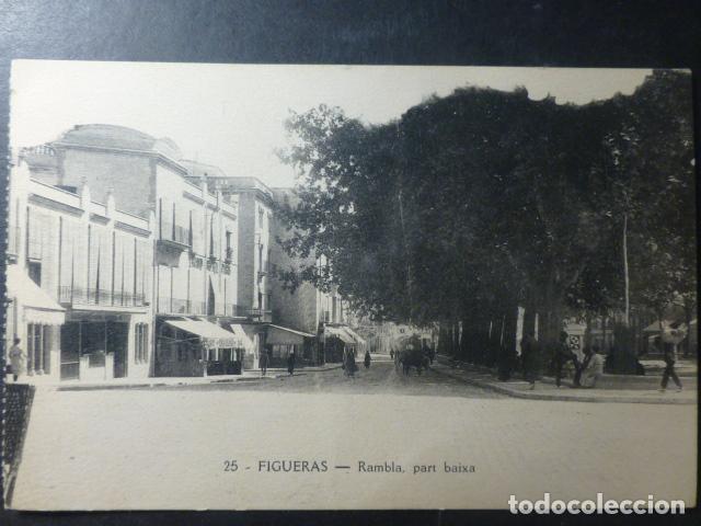 Postales: FIGUERAS GERONA RAMBLA PART BAIXA - Foto 1