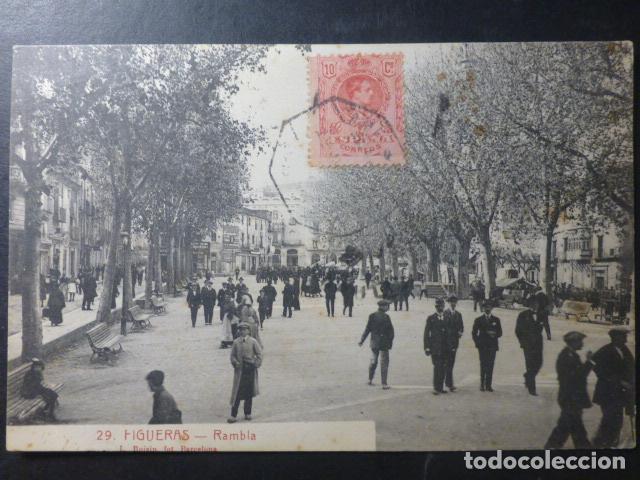 Postales: FIGUERAS GERONA LA RAMBLA - Foto 1