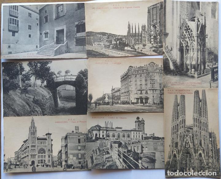 Postales: BARCELONA LOTE DE 8 POSTALES - Foto 1