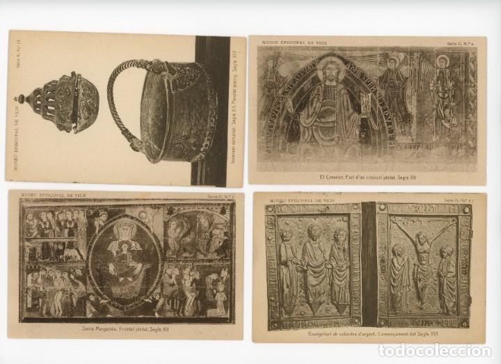 Postales: lote de 4 postales de Vic Museu Episcopal - Foto 1