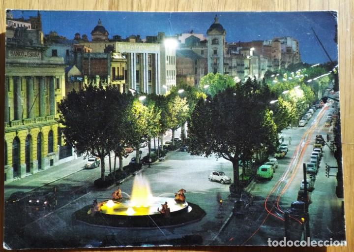 Postales: TARRAGONA - AVENIDA DEL GENERALISIMO - NOCTURNA - Foto 1