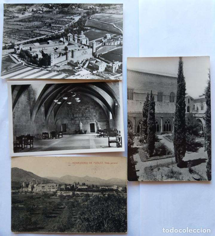 Postales: MONASTERIO DE POBLET LOTE DE 7 POSTALES - Foto 1