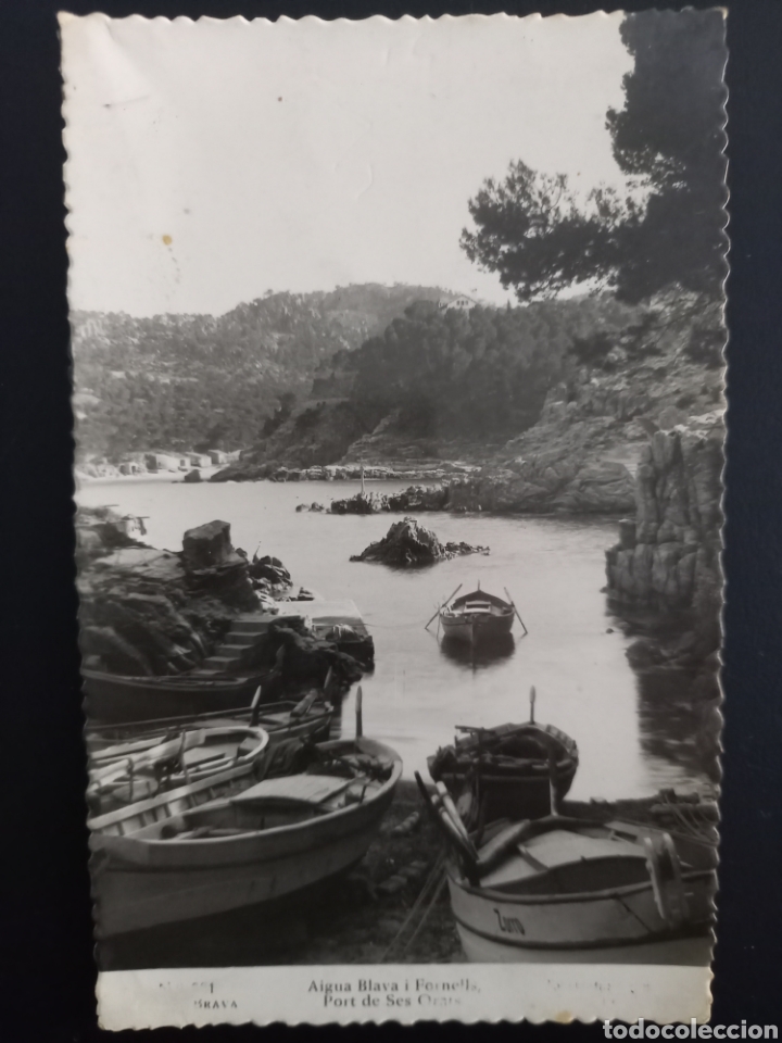 Postales: Postal de. Aig&uuml;a blava i fornell. Port de ses orats.costa brava.gerona.