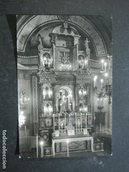 Postcards: SANTA MARIA DE SEVA-INTERIOR DE LA IGLESIA-CASA PALMEROLA-7-POSTAL ANTIGUA-(76.952)
