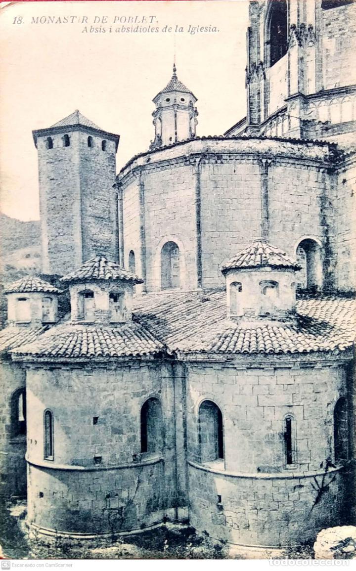 Postales: Monasterio de Poblet. 18 &Aacute;bsides y absidiolas de la Iglesia. Nueva. Blanco/Negro