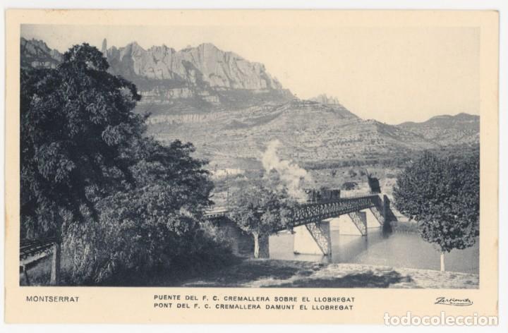 Postkarten: a06220 montserrat puente del fc cremallera sobre el llobregat zerkowitz tren ferrocarril