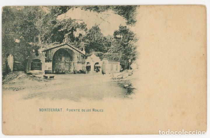 Postcards: a06221 montserrat fuente de los monjes reverso sin dividir sc