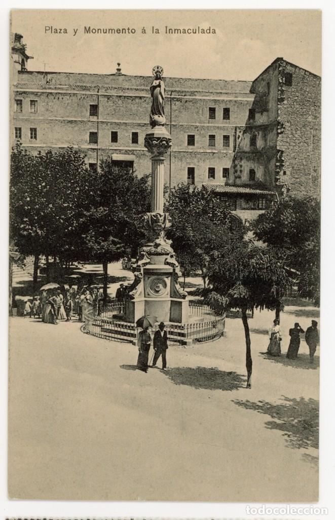 Postkarten: a06251 montserrat plaza y monumento a la inmaculada roca n&ordm;71218 sc