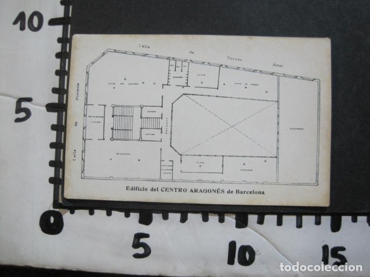 Postales: BARCELONA-EDIFICIO DEL CENTRO ARAGONES-POSTAL ANTIGUA-(77.092) - Foto 3