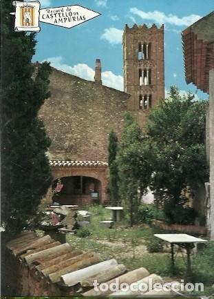 Postais: POSTAL A COLOR CASTELLON DE AMPURIAS IGLESIA TORRE ROMANICA