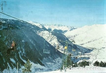 Postales: POSTAL A COLOR NUM 1547 VALLE DE ARAN PIRINEOS CENTRALES SALARDU TELESILLA DE LA BAQUEIRA AL FONDO P