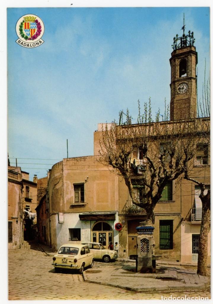 Postales: m00358 badalona plaza de la constitucion 1970 postales badalona n&ordm;133 seat 850 sc