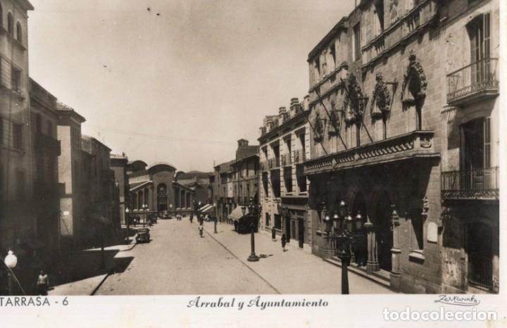Postales: tarrasa. arrabal y ayuntamiento. zerkowitz - Foto 1