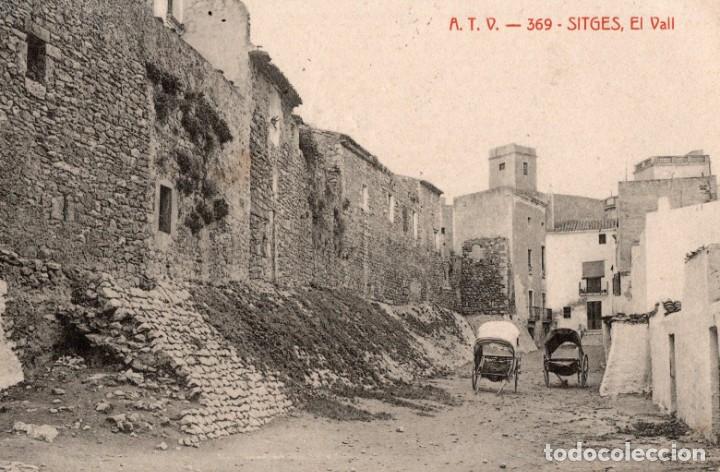 Postales: sitges. atv 369. el vall - Foto 1