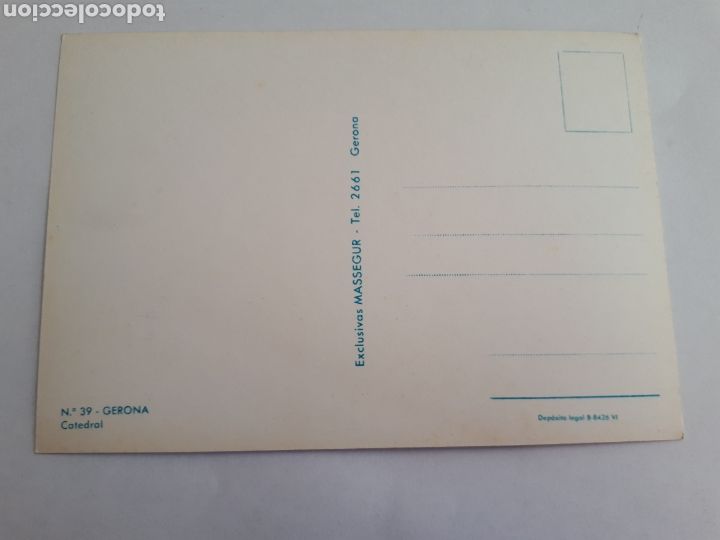 Postales: GIRONA. CATEDRAL. POSTAL ANYS 70 - Foto 2