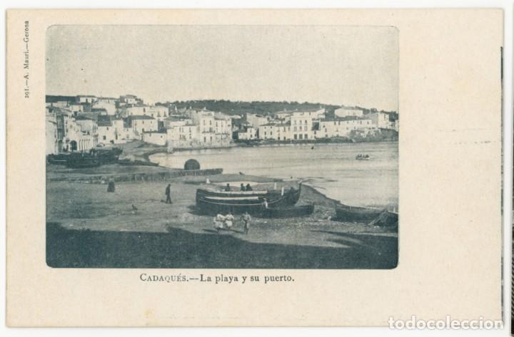 Postales: a06355 cadaques la playa y su puerto mauri n&ordm;291 sc reverso sin dividir