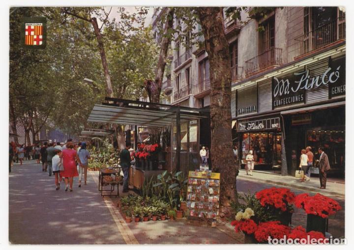 Cartes Postales: m00627 barcelona rambla de las flores 1961 escudo de oro n&ordm;390 circulada