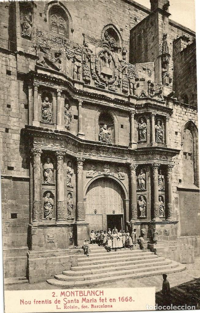 Postales: MONTBLANCH. NOU FRENTIS DE SANTA MARIA FET EN 1668. N&ordm;2 L.ROIS&Iacute;N.