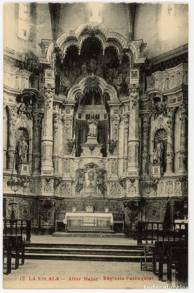 Postkarten: a06390 escala altar major esglesia parroquial esquirol n&ordm;12 sc