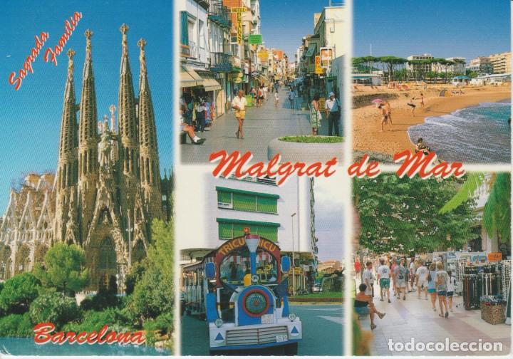 Postales: (1428) MALGRAT DE MAR Y BARCELONA - Foto 1
