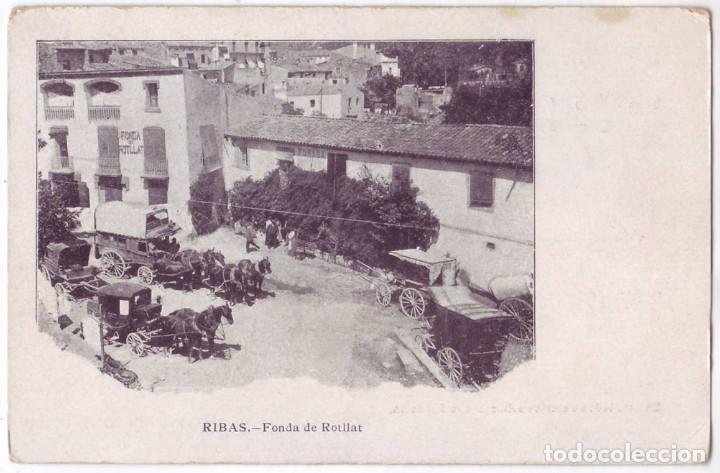 Postales: Ribas de Freser (Gerona): Fonda de Rotllat. Reverso sin dividir. No circulada (Anterior a 1905)