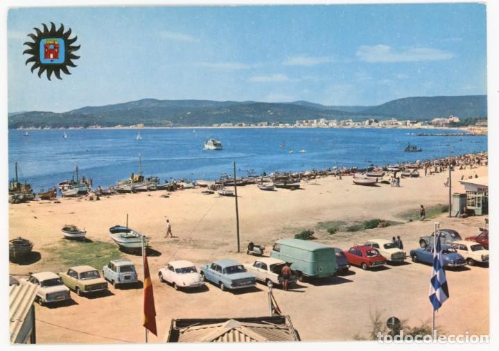 Cartes Postales: m00764 palamos playa laminograf n&ordm;141 escrita renault 4 seat 1500 2cv austin 403