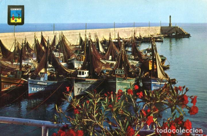 Postales: m00937 Ametlla De Mar Detalle Del Puerto 1964 Escudo De Oro N&ordm;1368 circulada falta sello