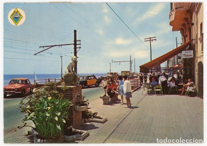 Postales: m00955 premia de mar paseo maritimo font del cargol 1966 terradas n&ordm;1 circulada gordini seat 1500