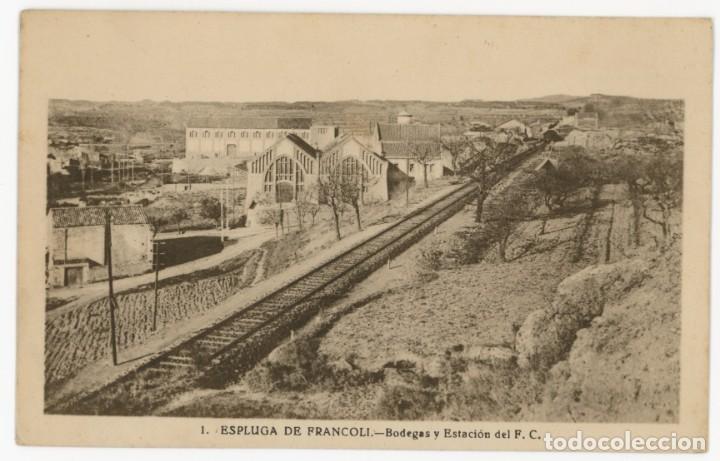 Postkarten: a06478 espluga de francoli bodegas y estacion de ferrocarril n&ordm;1 sc