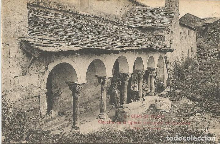 Postales: CAMI DE NURIA. CLAUSTRE DE LA IGLESIA PARROQUIAL DE QUERALPS.N&ordm;1
