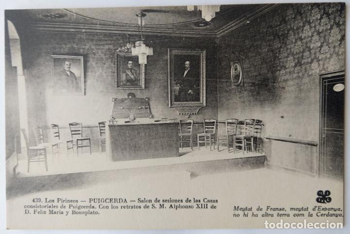 Postales: PUIGCERDA SALON DE SESIONES EN LA CASA CONSISTORIAL