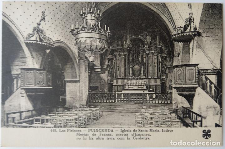 Postales: PUIGCERDA INTERIOR IGLESIA DE SANTA MARIA