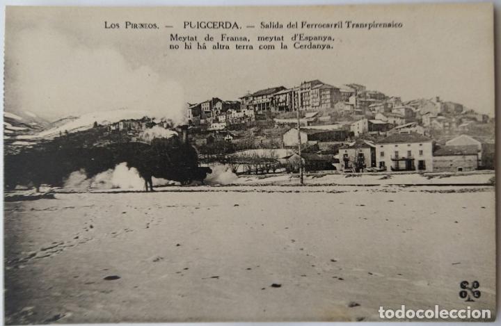 Postales: PUIGCERDA SALIDA FERROCARRIL TRANSPIRENAICO
