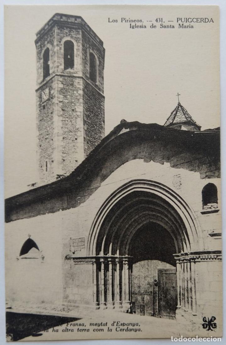Postales: PUIGCERDA LA IGLESIA DE SANTA MARIA