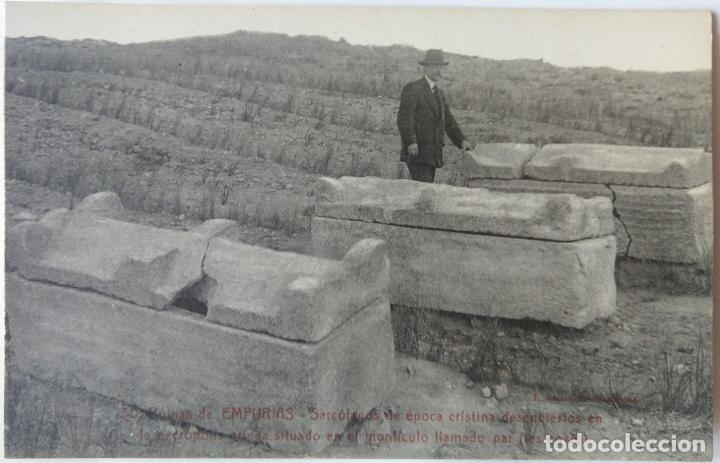 Postales: EMPURIAS RUINAS SARCOFAGOS EPOCA CRISTIANA