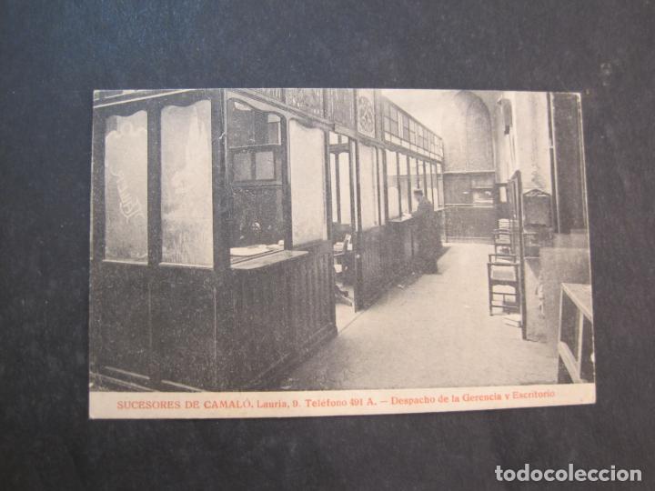 Cartoline: BARCELONA-SUCESORES DE CAMALO-DESPACHO DE LA GERENCIA Y ESCRITORIO-THOMAS-POSTAL ANTIGUA-(77.634)