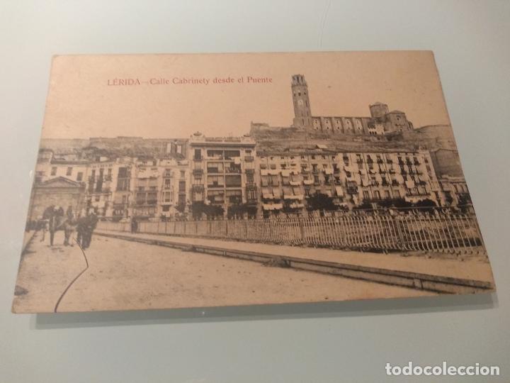 Postales: Antigua postal de Lerida. Calle Cabrinety