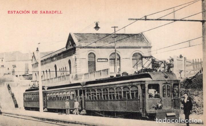 Postales: sabadell. estaci&oacute;n ferrocarril - Foto 1