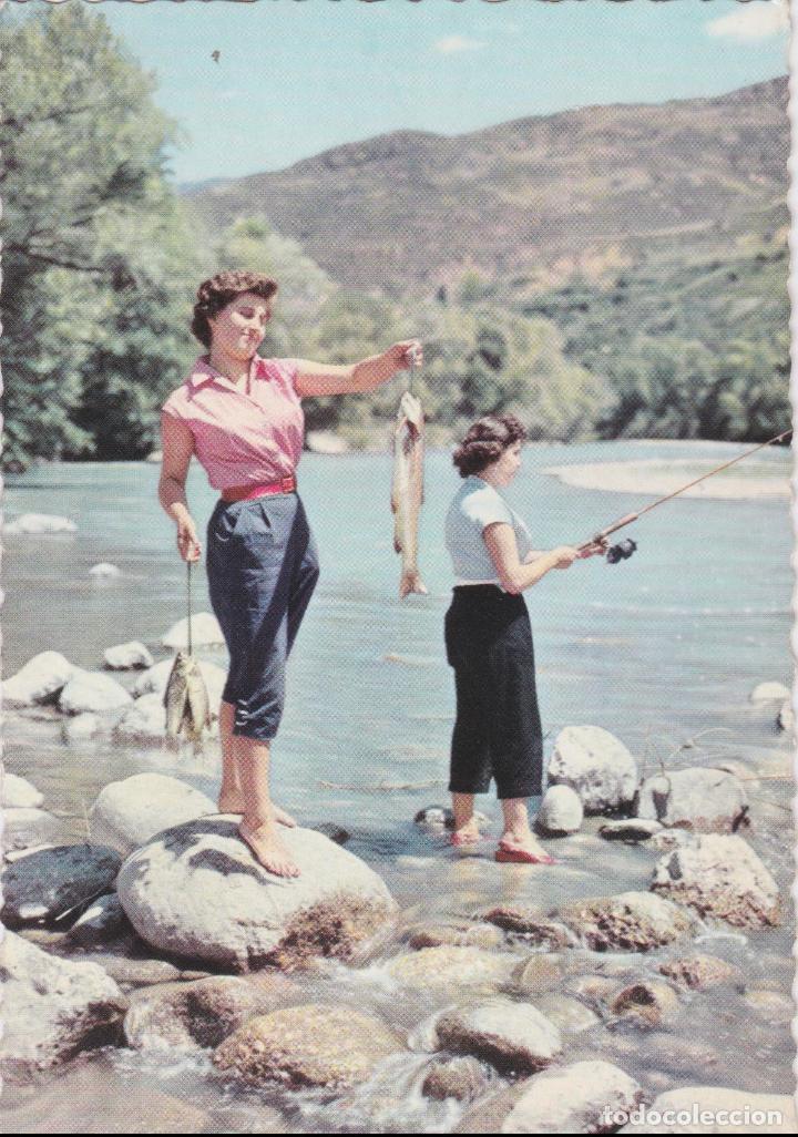 Postales: PIRINEOS DE LERIDA, LA PESCA DE LA TRUCHA &ndash; GARCIA GARRABELLA N&ordm;5008 &ndash; S/C