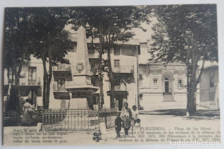 Postales: PUIGCERDA PLAZA DE LOS HEROS