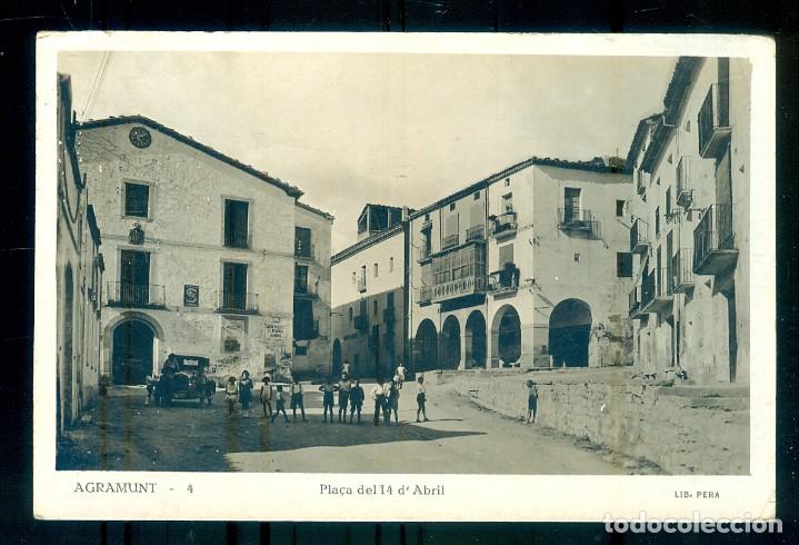 Postales: NUMULITE P0308 Postal Agramunt 4 Pla&ccedil;a del 14 dabril Lib. Pera - Foto 1