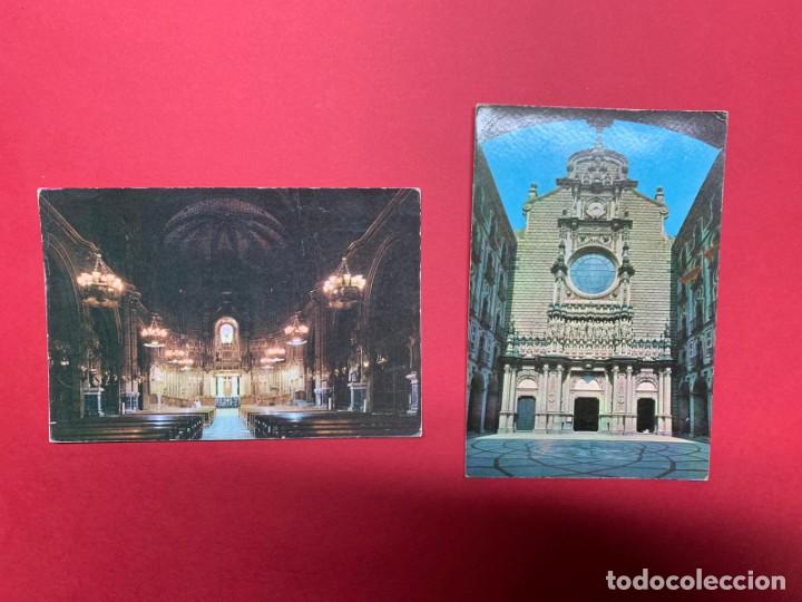 Postales: Dos postales Montserrat 1962 - Foto 1