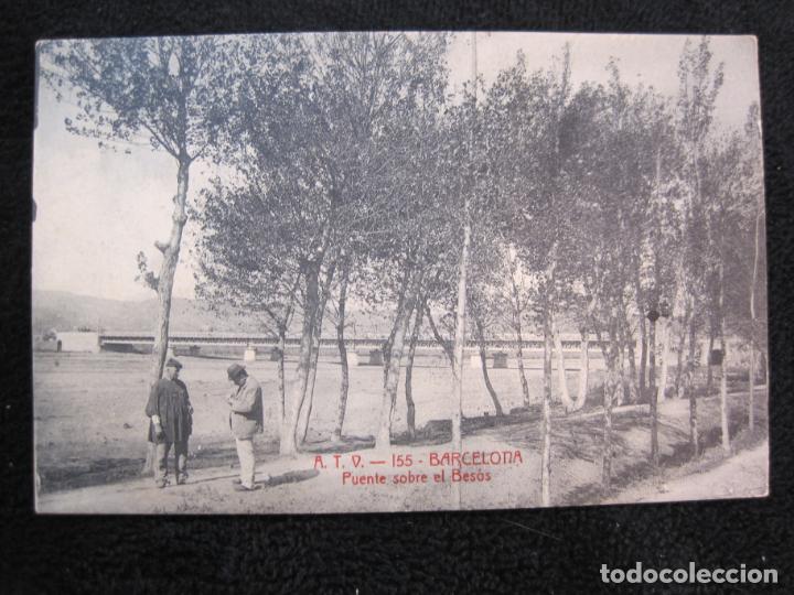 Postkarten: BARCELONA-PUENTE SOBRE EL BESOS-ATV 155 A.T.V.-POSTAL ANTIGUA-VER FOTOS-(77.826)
