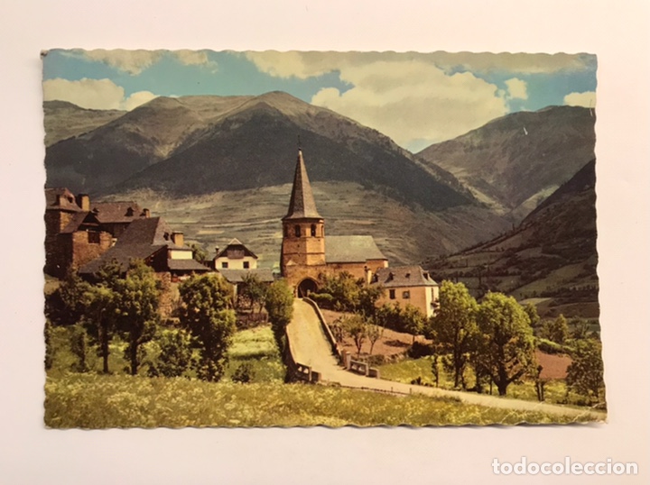 Postales: PIRINEOS DE LERIDA. Postal No.5004, El Valle de Aran. Paisaje desde Gausach (h.1960?) S/C