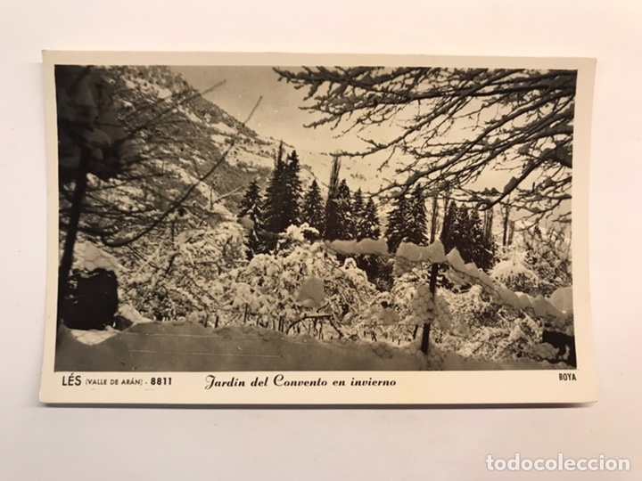 Postales: LES (Lerida) Postal No.8811, Valle de Aran. Jard&iacute;n del Convento en Invierno. Edic., BOYA