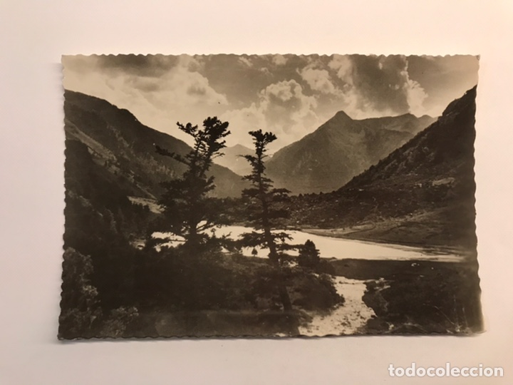 Postales: VALLE DE BOHI (Lerida) Postal No.25, Lago Llebreta. Junta Provincial de Turismo (h.1950?) S/C